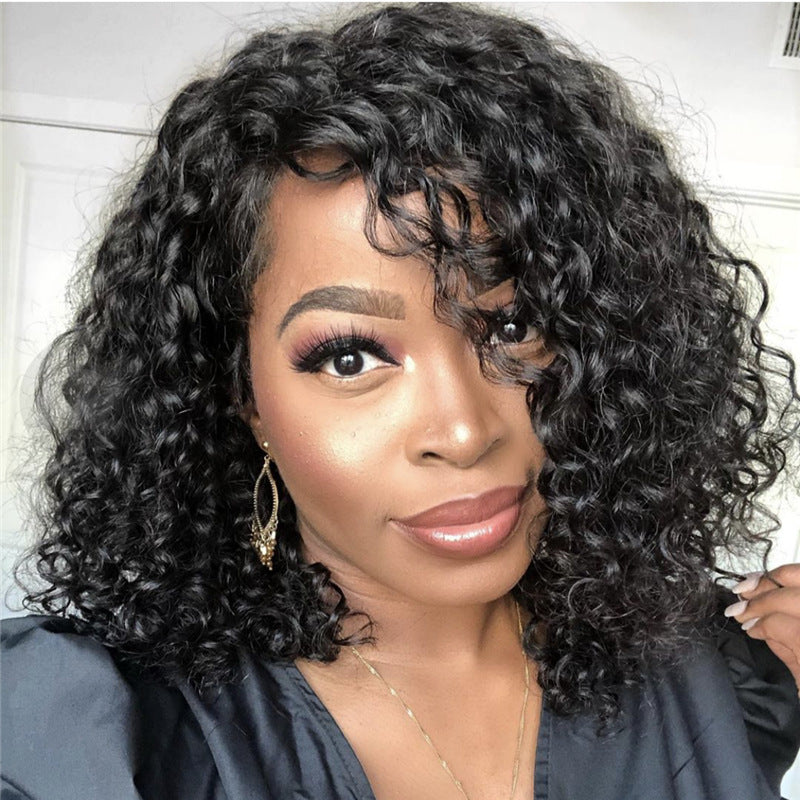 Synthetic Lace Front Wig Africa Small Curly Wig Women's Medium And Long Curly Hair Braided Wigs.
CJHC 1173 52901AZ