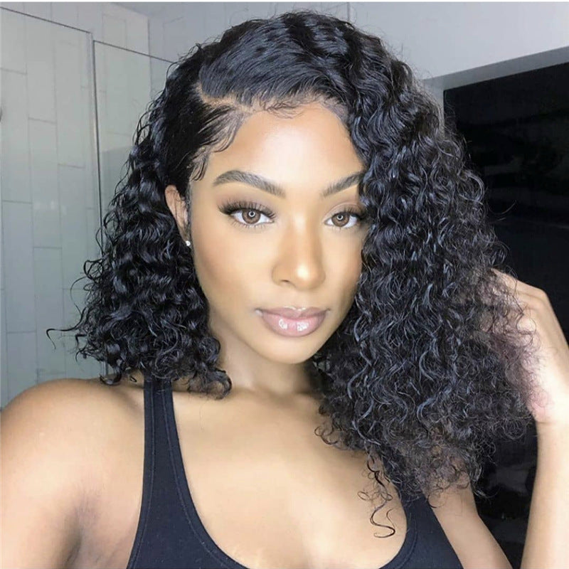 Synthetic Lace Front Wig Africa Small Curly Wig Women's Medium And Long Curly Hair Braided Wigs.
CJHC 1173 52901AZ
