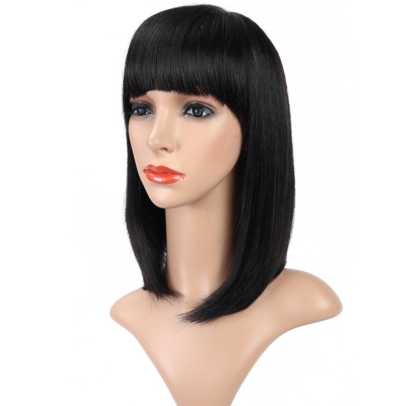 European And American Wigs With Bangs And Real Hair. CJJF 1572 92903CX