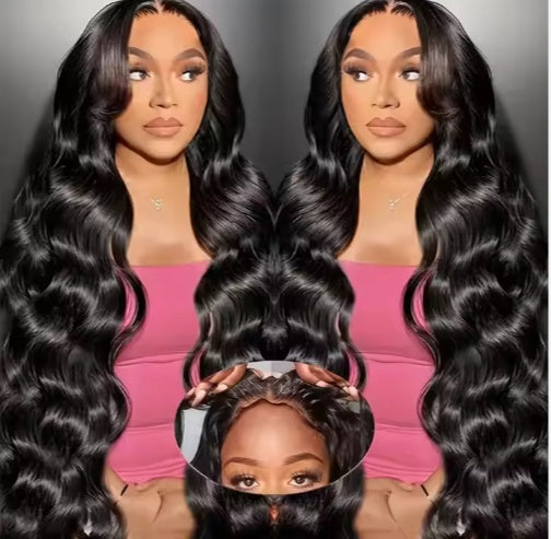 Ready To Go HD Lace Front Wigs Glueless Put-on Go Body Wave Wig Pre-Plucked Blend Human Hair Transparent Lace Color CJTF 2423 73401AZ