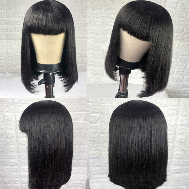European And American Wigs With Bangs And Real Hair. CJJF 1572 92903CX