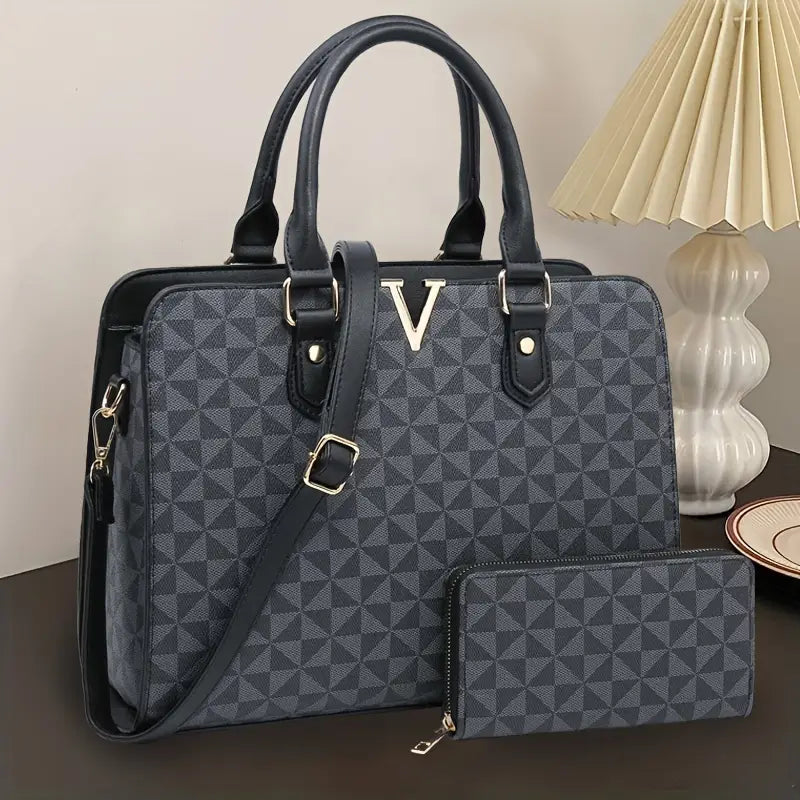 No import chargesLocal - Fastest delivery: 2 BUSINESS DAYSRAGSTO Set Of 2 Women's Fashion Handbags | 1 Main Zipper Compartment And 1 Zipper Pocket, 2 Slip Pockets | Suitable for Dating, Shopping, Work, Travel, Vacation, Party