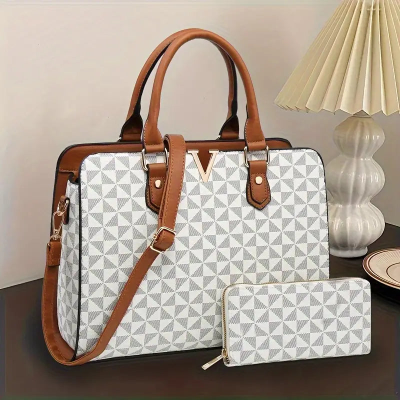 No import chargesLocal - Fastest delivery: 2 BUSINESS DAYSRAGSTO Set Of 2 Women's Fashion Handbags | 1 Main Zipper Compartment And 1 Zipper Pocket, 2 Slip Pockets | Suitable for Dating, Shopping, Work, Travel, Vacation, Party