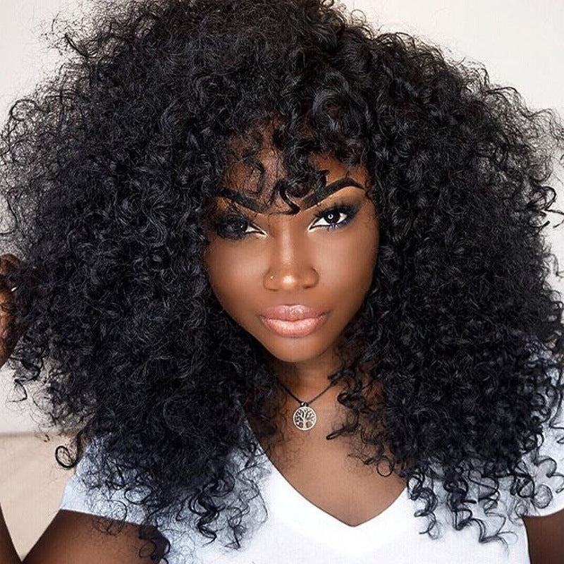 Manufacturers Supply European And American Wigs, African Short Curly Hair Female Wigs, Fluffy Small Curly Bangs, Long Curly Hair Wigs.
CJHC 1104 47901AZ