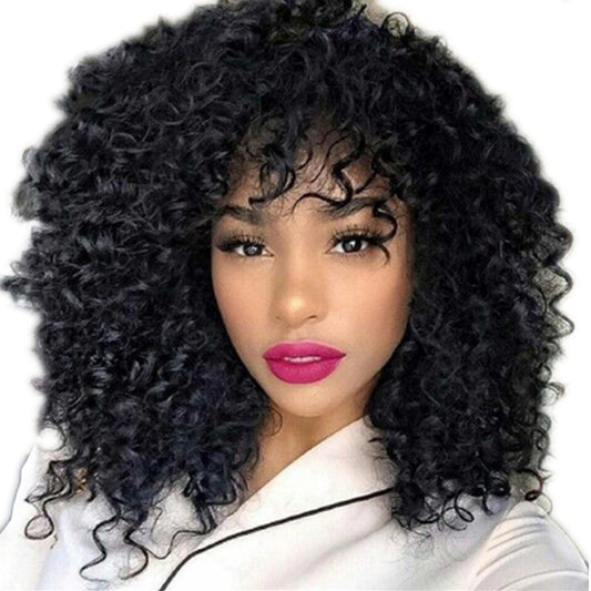 Manufacturers Supply European And American Wigs, African Short Curly Hair Female Wigs, Fluffy Small Curly Bangs, Long Curly Hair Wigs.
CJHC 1104 47901AZ