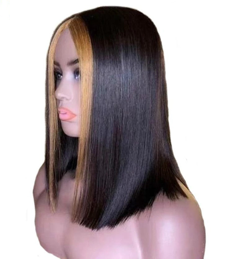 Explosion Style Front Lace Straight Hair Wig European And American Women'S Wig Short Straight Hair Human Hair Wigs.
CJHC 1170 32901AZ