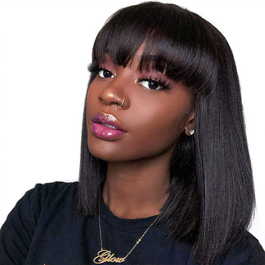 Unice Hair Full Machine Human Hair Wigs For Black Women. CJRT 1176 96001AZ