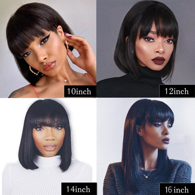 Unice Hair Full Machine Human Hair Wigs For Black Women. CJRT 1176 96001AZ