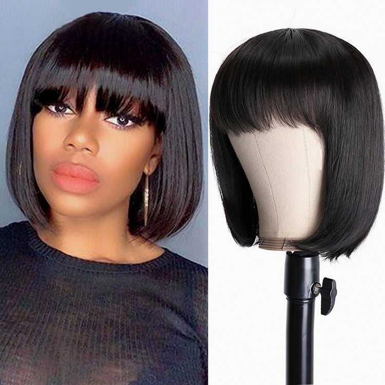 Unice Hair Full Machine Human Hair Wigs For Black Women. CJRT 1176 96001AZ