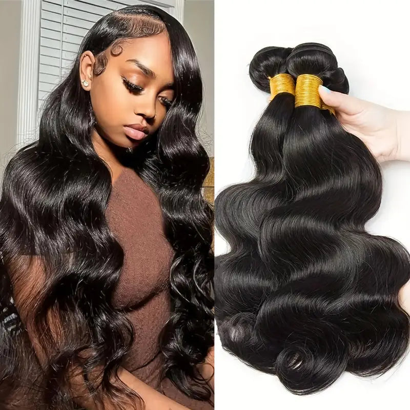 3 bundles Brazilian Virgin Body wave Remy hair extentions.