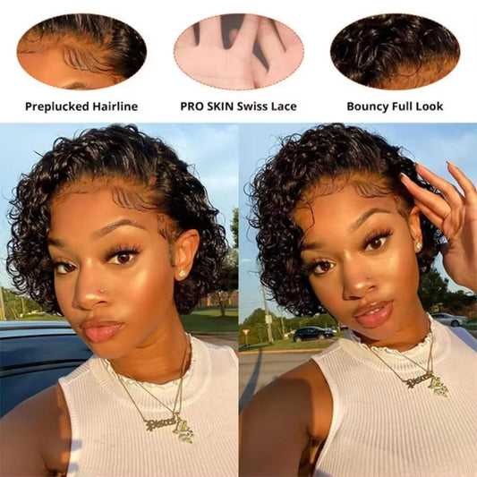 Pixie Wigs For Woman Factory-sold Wholesale Provide Customization High-quality 13x1pixie Wigs Human Hair.
CJZR 2163 14201AZ