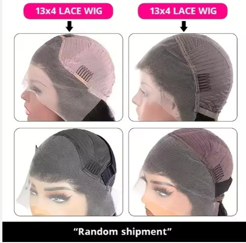 Ready To Go   HD Lace Front Wigs Glueless Put-on Go Body Wave Wig Pre-Plucked Blend Human Hair Transparent Lace Color CJTF 2423 73401AZ