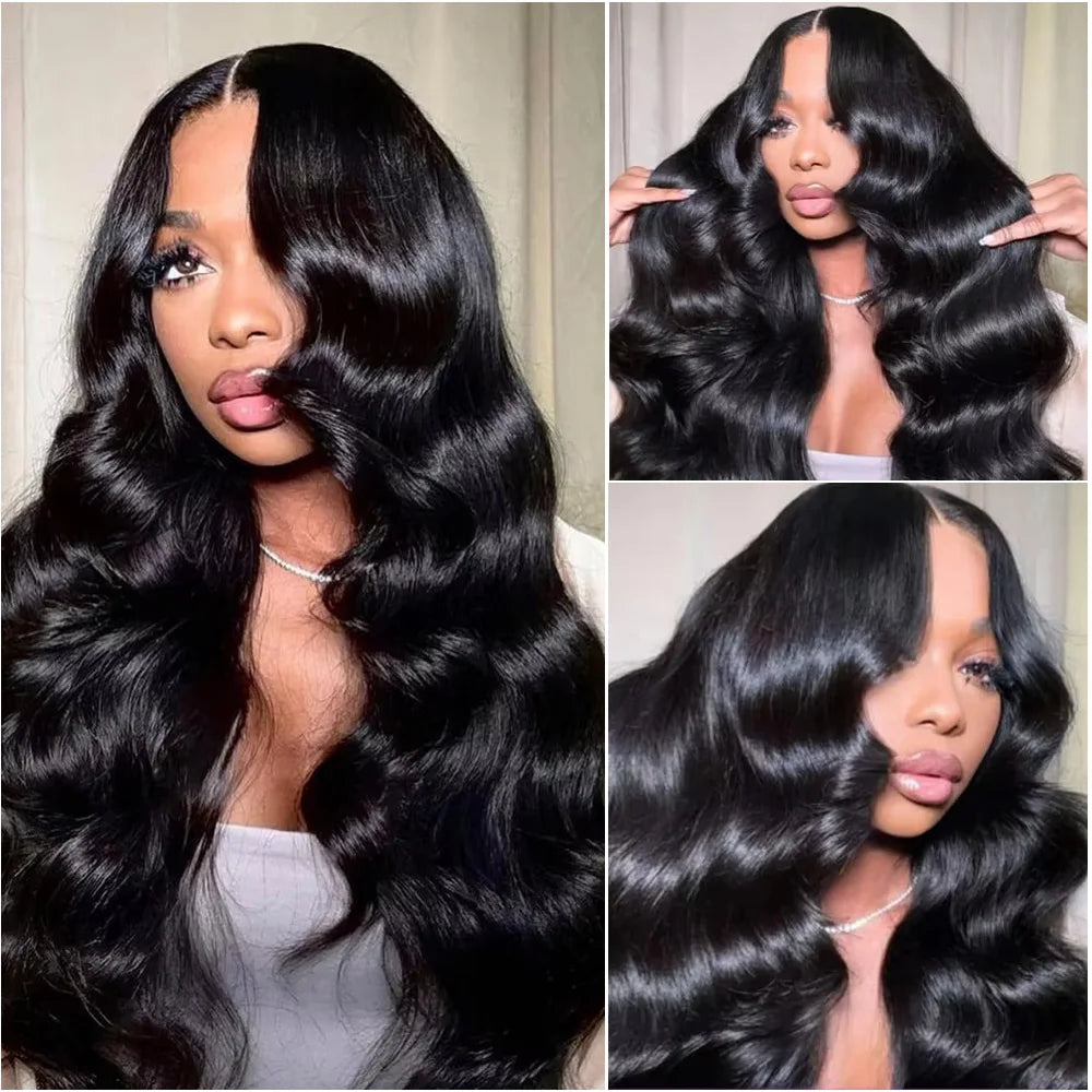 200 Density Body Wave 13x4 HD Transparent Lace Front 100% Human Hair Wig Black 13x6 Lace Frontal Wigs 32 34 36 Inches Preplucked. 3256 8088 3322 7974 AE