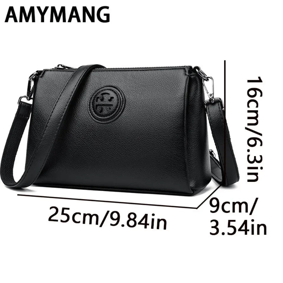 Versatile PU Crossbody Bag for Women Stylish High Quality Brand Design Zipper Solid Color Pattern Casual Daily Use Shoulder Bag. 3256 8080 9991 1181 AE