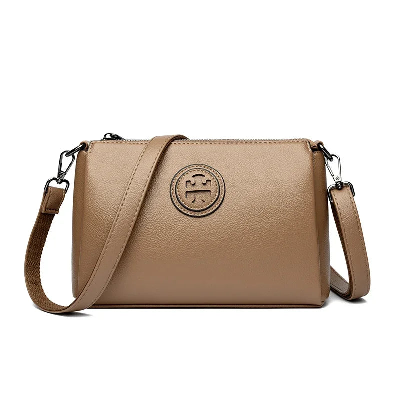 Versatile PU Crossbody Bag for Women Stylish High Quality Brand Design Zipper Solid Color Pattern Casual Daily Use Shoulder Bag. 3256 8080 9991 1181 AE