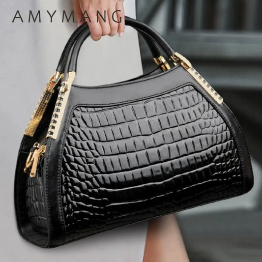 Alligator Patent Leather Shoulder Crossbody Hand Bags for Women Brand Luxury Handbags Women Bags Desir Hobos Two Layers Sac. 3256 8090 67520698 AE