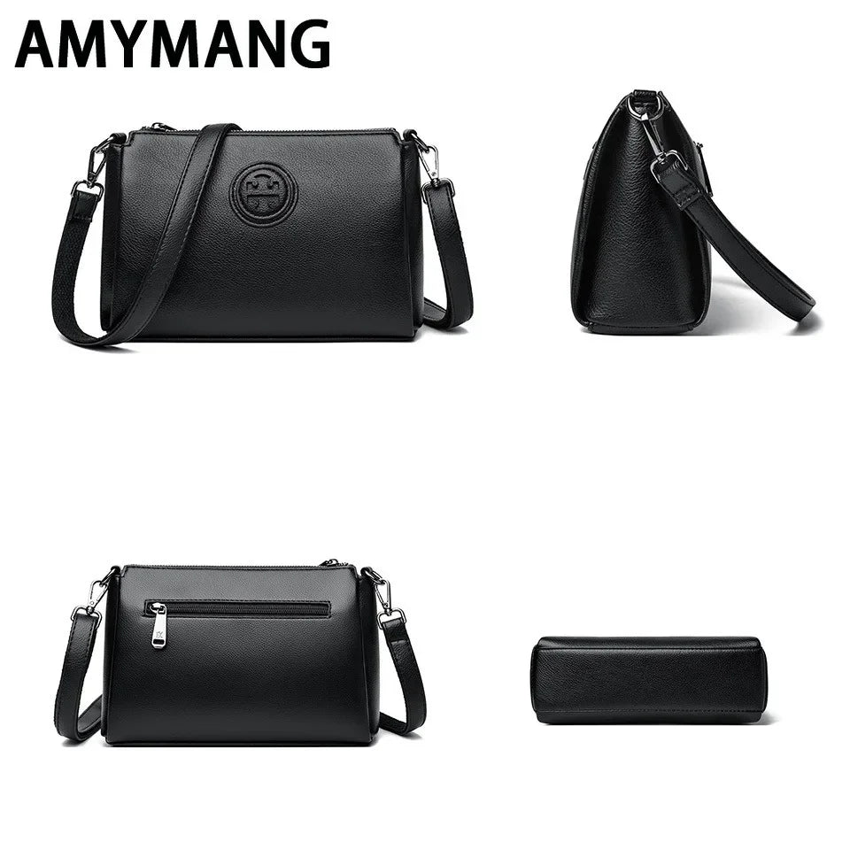 Versatile PU Crossbody Bag for Women Stylish High Quality Brand Design Zipper Solid Color Pattern Casual Daily Use Shoulder Bag. 3256 8080 9991 1181 AE