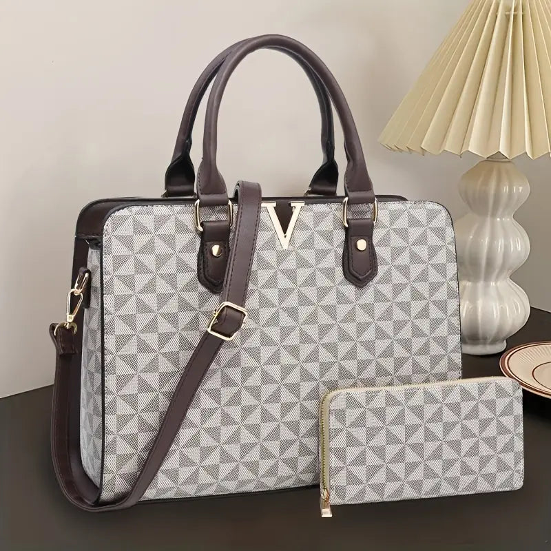 No import chargesLocal - Fastest delivery: 2 BUSINESS DAYSRAGSTO Set Of 2 Women's Fashion Handbags | 1 Main Zipper Compartment And 1 Zipper Pocket, 2 Slip Pockets | Suitable for Dating, Shopping, Work, Travel, Vacation, Party