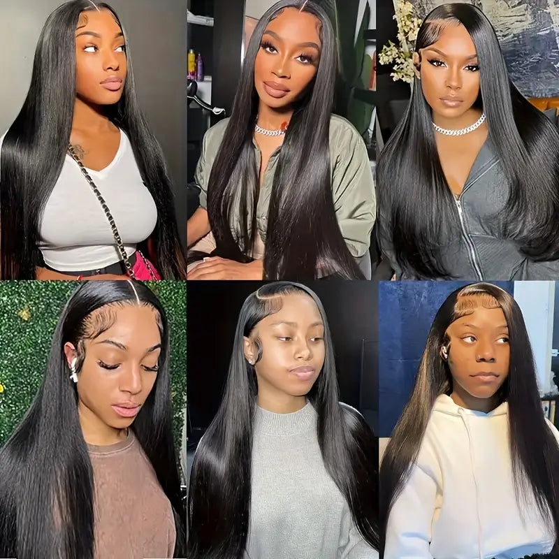 4 Bundles Unprocessed Peruvian Straight Hair With 4x4 Closure 100% Virgin Human Hair 3 Bundles With 4x4 Lace Closure Free Part Closure Natural Black Color